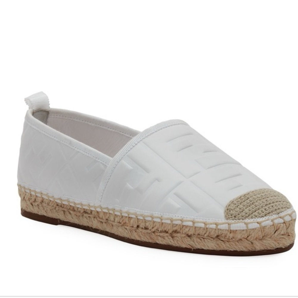 Fendi Flat Leather FF Espadrille